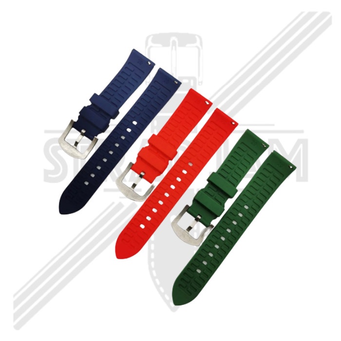 LKG Strap Vyatta Fitme Spectre 2 / Amo - Tali Jam 22mm Rubber Silikon Lengkung