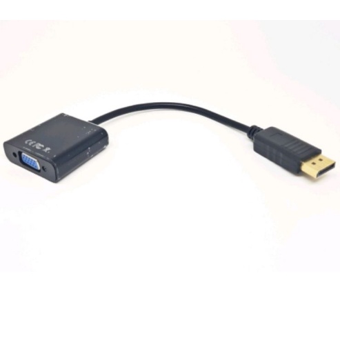 KABEL DISPLAY PORT DP TO VGA CONVERTER ADAPTER LAPTOP DESKTOP PC KOMPUTER VGA