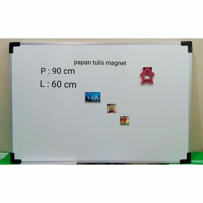 papan tulis whiteboard magnet 60x90