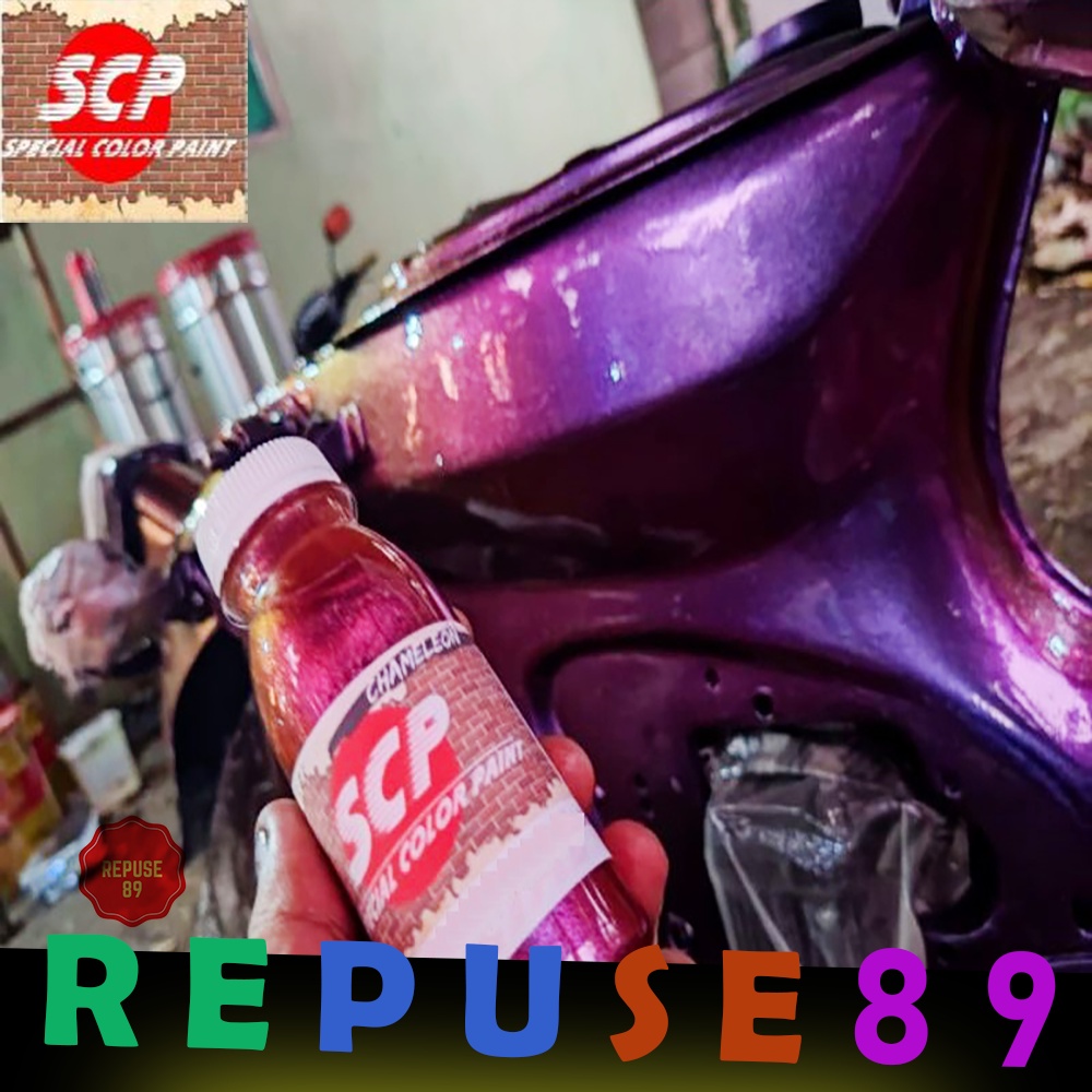 CAT BUNGLON 3 WARNA BROWN RED PURPLE 250 ML CAT MOTOR/MOBIL/VELG/HELM SPECIAL COLOR PAINT HEMAT MURA