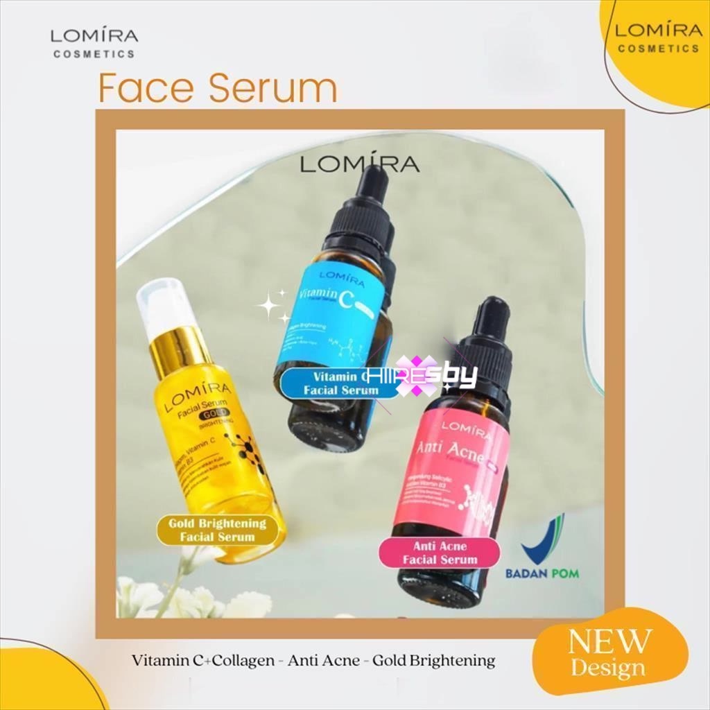 Jual Lomira Face Serum 20ml Anti Acne / Vit C / Gold Serum BPOM