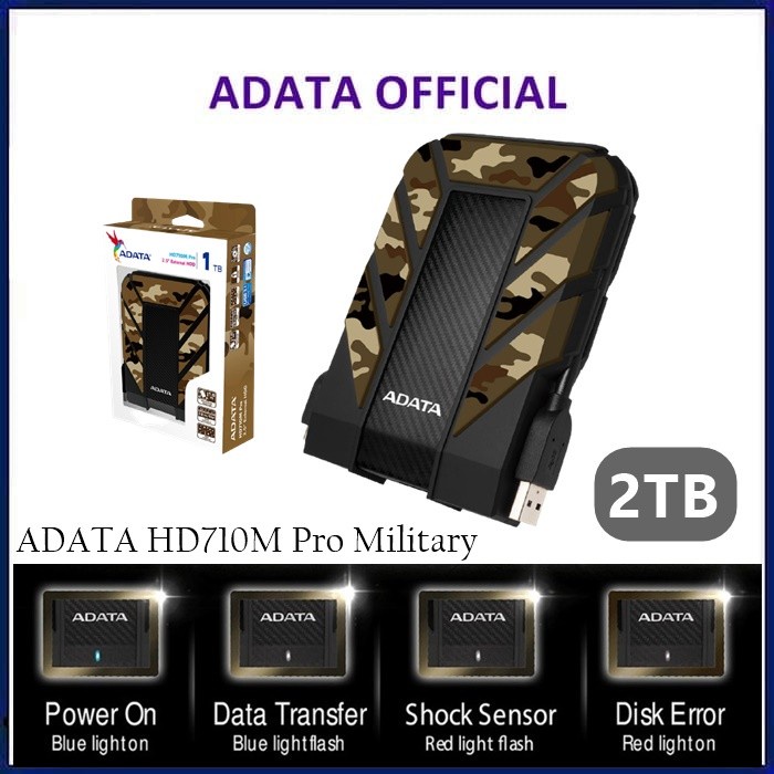 Hard Disk Adata Hd710M Pro 2Tb Military Hardisk External Harddisk Anti Shock Hdd