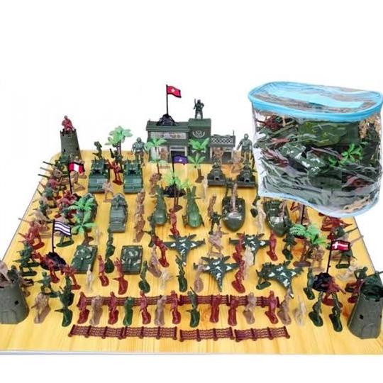 mainan tentara set military perang tank benteng tas ransel soldier