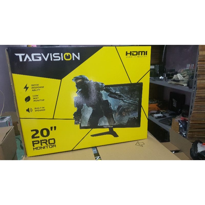 Monitor LED Tagvision 20Inch Support CCTV TV HDMI + VGA