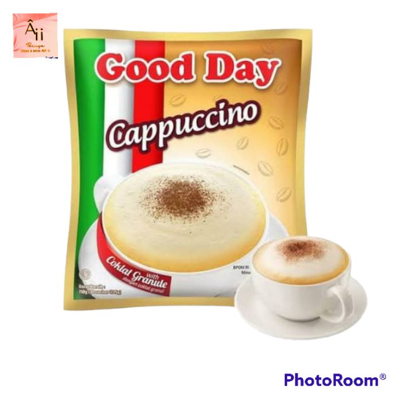 

1renteng good day cappucino isi 10 sachet netto ±25gr