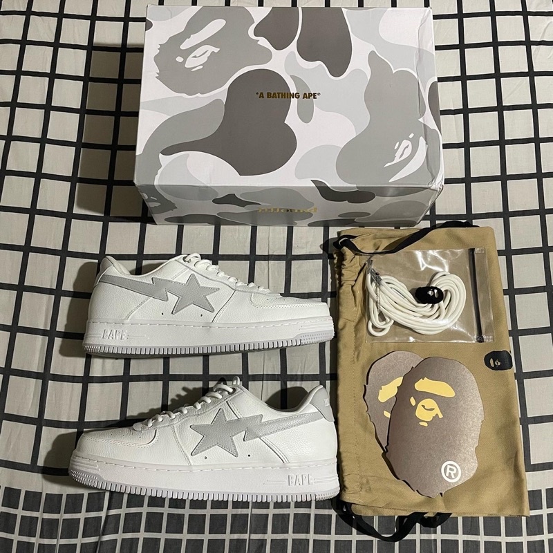 2nd Bapesta x JJJJound White Sneakers