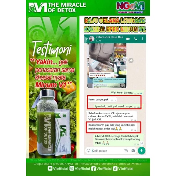 natural bio v1  nasa/penurun bb ampuh/detok semua penyakit/at4si perut sembelit/ ambeien/ bisa buat 