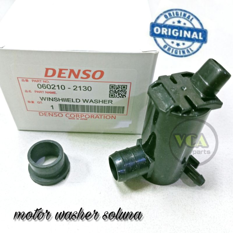 MOTOR WASHER UNTUK MOBIL SOLUNA MERK DENSO NO PART :  060210 - 2130