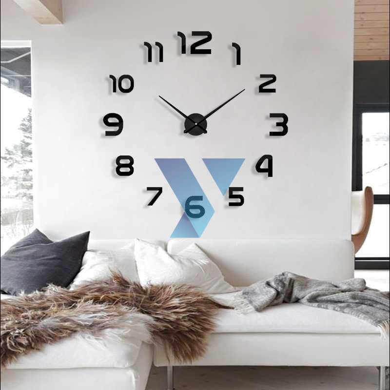 Taffware Jam Dinding DIY Giant Wall Clock Quartz 80-130cm - DIY-105 ( Al-Yusi )