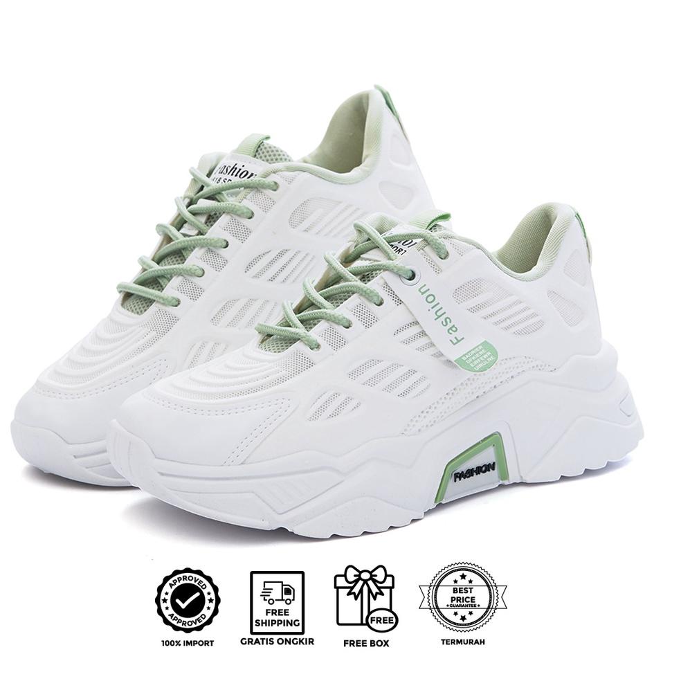 LUXUS MOMO SEPATU SNEAKERS IMPORT FASHION WANITA KOREA - LX2012 {SAU.31Oc22ᵁ}