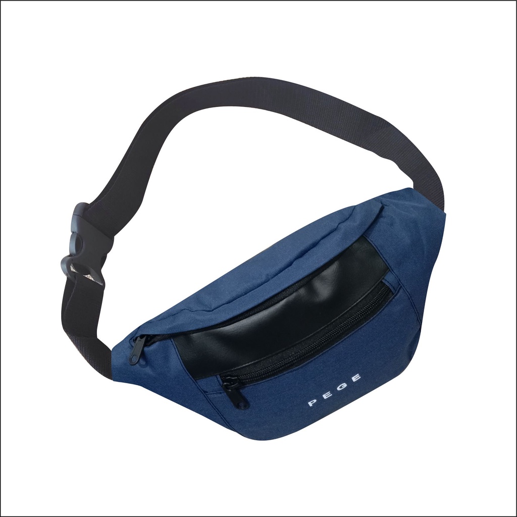 Tas Selempang Waistbag Pria PEGE Slempang Slingbag Bahu Cowok Kasual Keren Murah - PG 8860