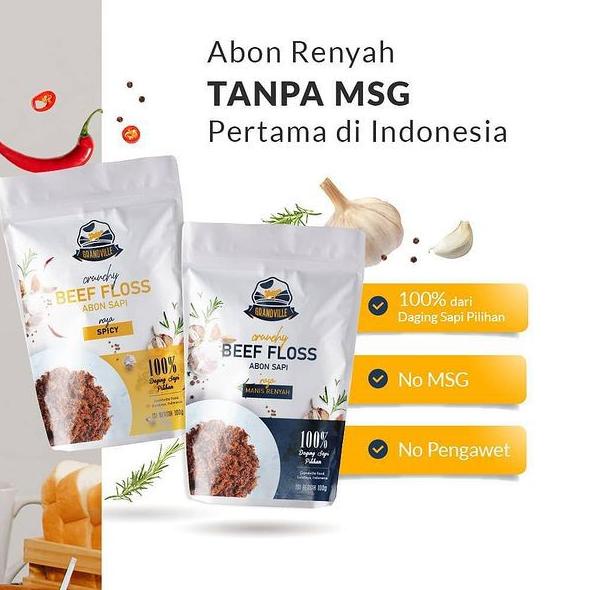 

Trcm3M7y--GRANDVILLE ABON SAPI AYAM ASLI CRUNCHY | MPASI MAKANAN INSTAN SNACK