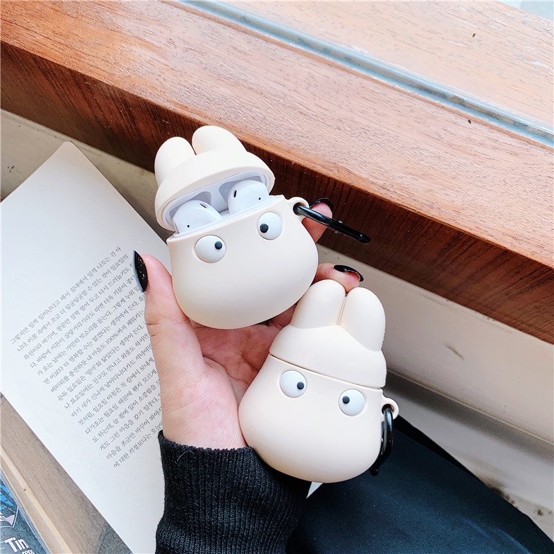 Casing Soft Case Silikon Motif Kartun Anime Totoro 3D Untuk Airpods 1 / 2 / i12 / i10 / i11 / i9s / inpods / 12