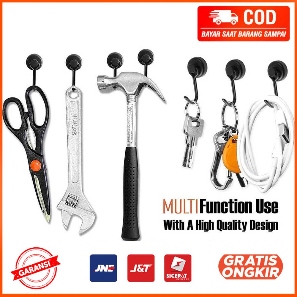 Gantungan Dinding Magnetic Hook Wall Hanger Organizer KE560