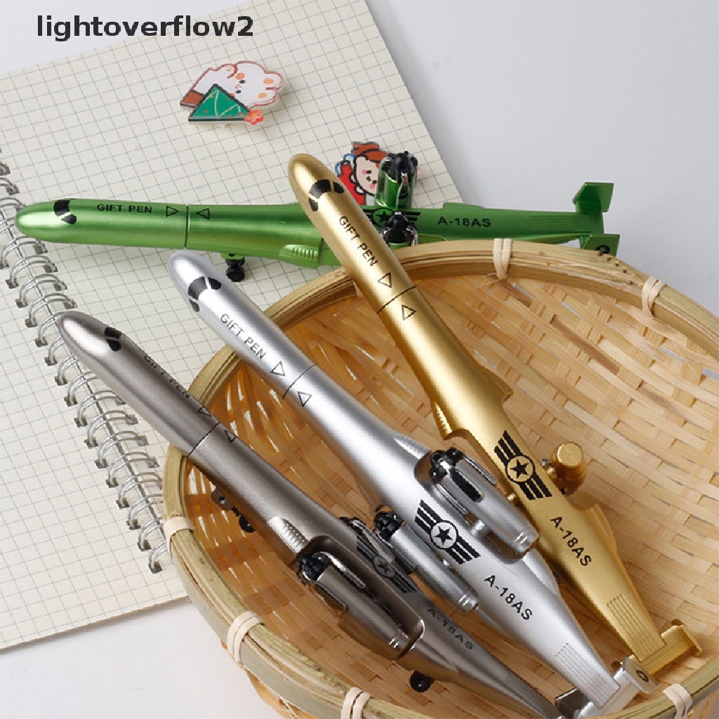 (lightoverflow2) Pulpen Gel 0.5mm Bentuk Helikopter Untuk Pelajar / Kantor