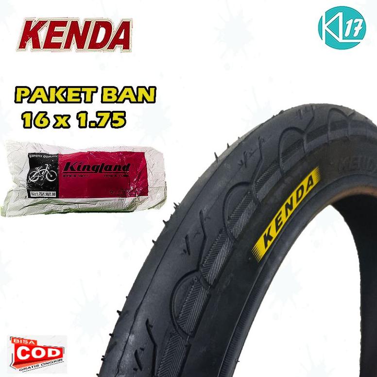 BAN LUAR 16 X 1.75 KENDA BAN SEPEDA 16 BAN LUAR SEPEDA ANAK BAN SEPEDA LIPAT BAN LUAR MURAH PROMO TE