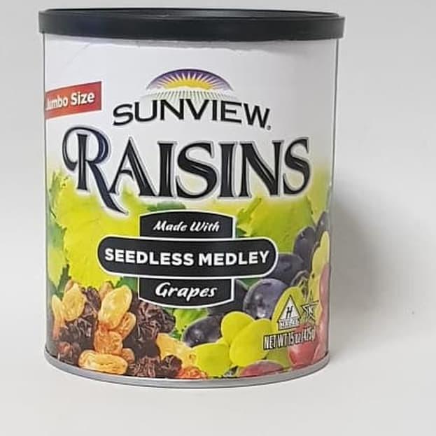 

Ready Stok Raisins sunview seedless medley 425 Gram KISMIS CAMPUR USA PREMIUM grosir