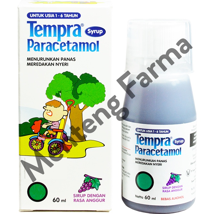 Tempra Syrup 60 mL - Pereda Demam dan Nyeri Khusus Anak-anak