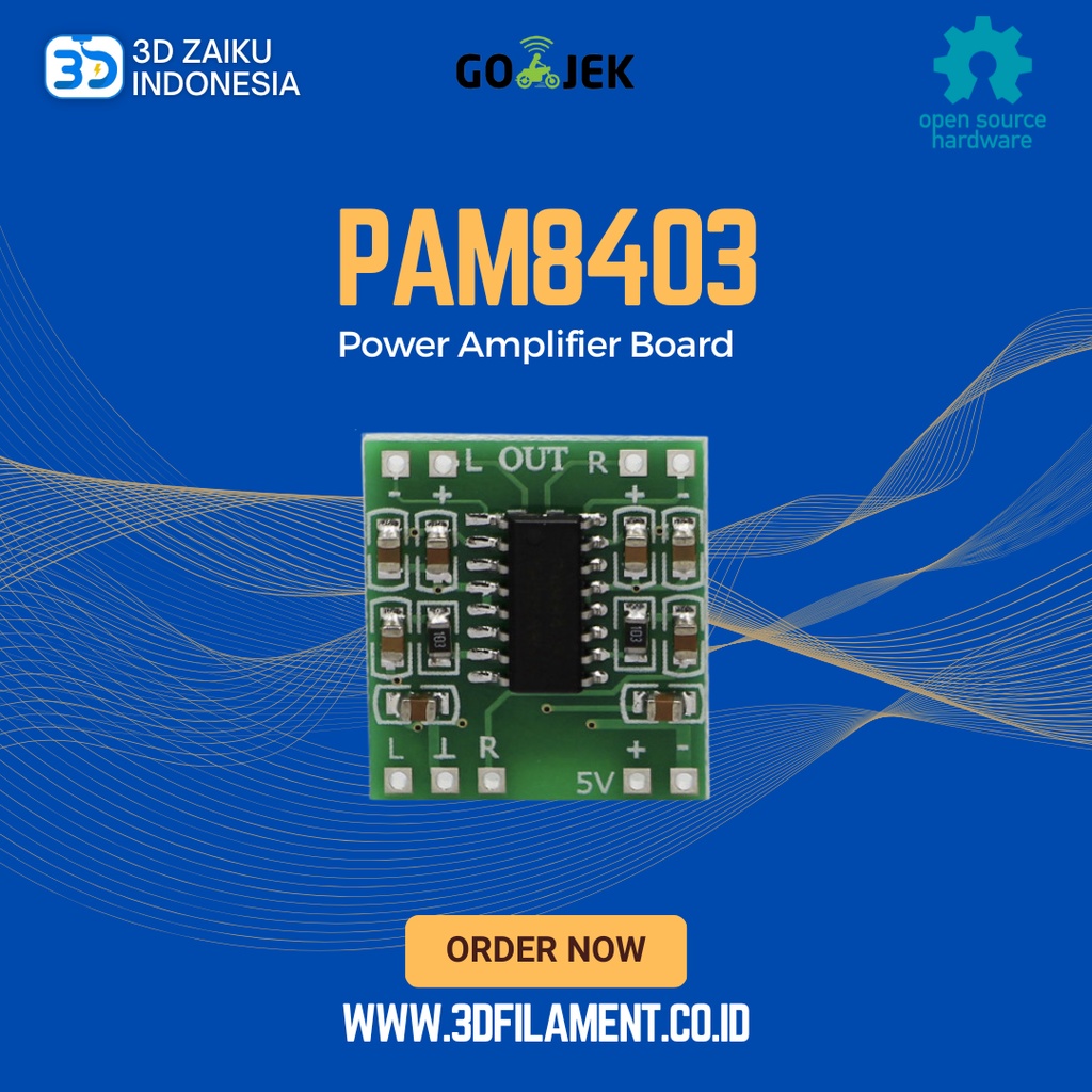 Reprap PAM8403 Super Mini Digital Power Amplifier Board