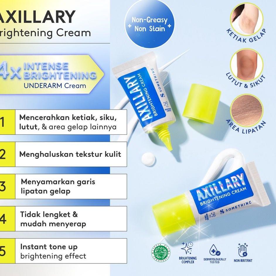 Terbaik BPOM SOMETHINC Axillary Brightening Cream Pencerah Pemutih Ketiak Selangkangan Lutut Area Li