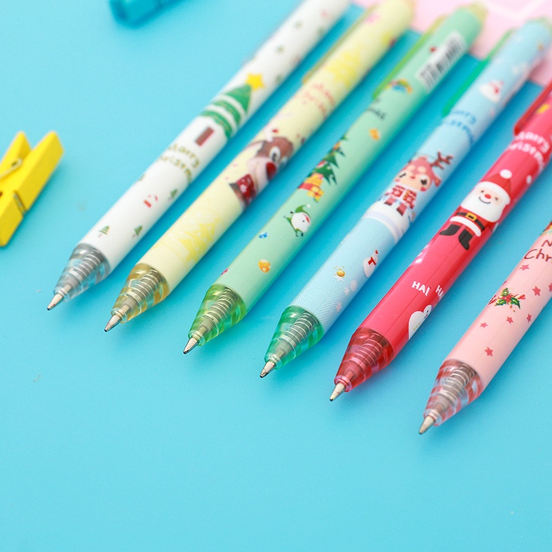 Pulpen Dengan Hiasan Sinterklas Untuk Sekolah / Kantor