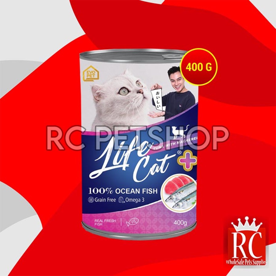 Makanan Basah Kucing Life cat Plus Wet Food Kaleng 400gr