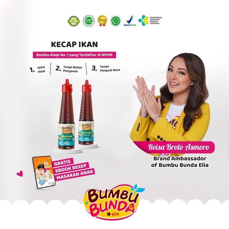 

Bumbu Bunda Elia Kecap Ikan Non MSG/ Kecap Mpasi/Kecap anak/Kecap Bayi