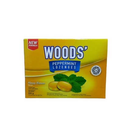 

WOOD'S PEPPERMINT LOZENGES HONEY LEMON 225 G