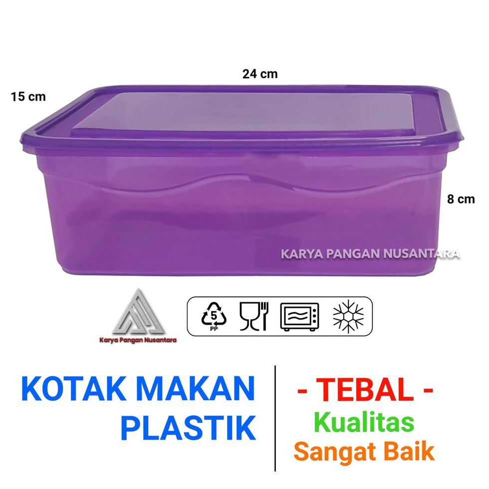 ₱ KOTAK MAKAN PLASTIK 2300 ML WARNA FOOD CONTAINER BOX PLASTIK MAKANAN ✦