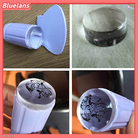 Bluelans Set Stempel Jelly Bening Untuk Nail Art
