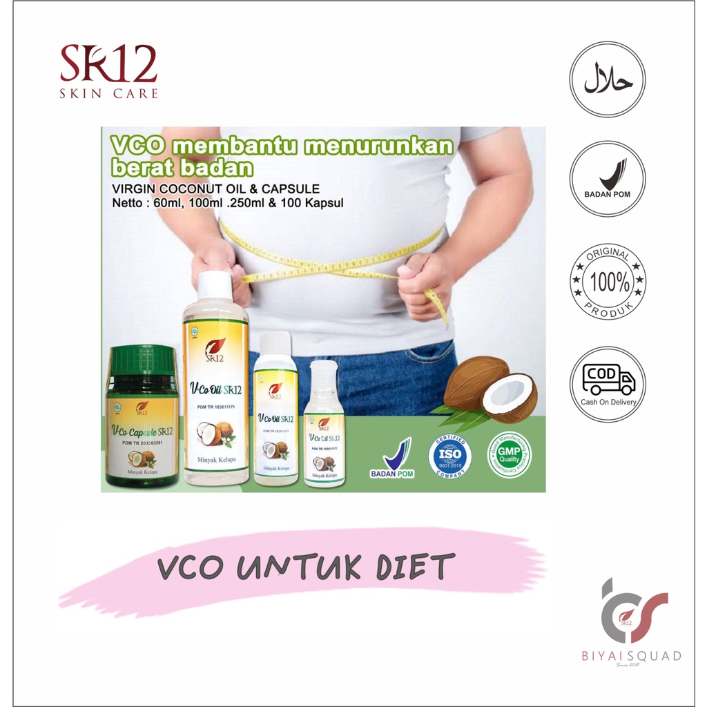 Paket Salimah Slim VCO SR12 Virgin Coconut Oil Menurunkan Berat Badan Membantu Diet
