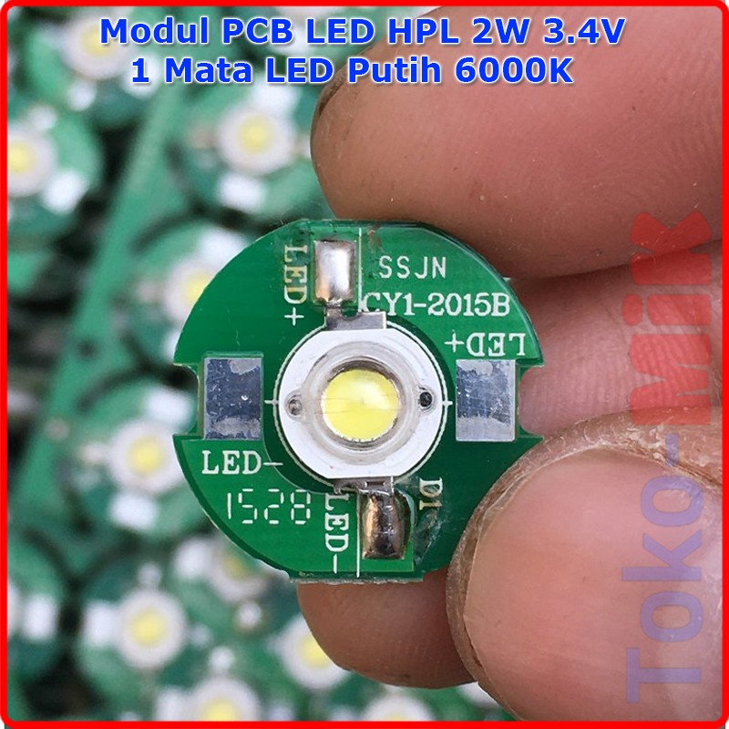 Jual Modul LED HPL Putih 2W 1 Mata LED HPL 6000K PCB Hijau Shopee