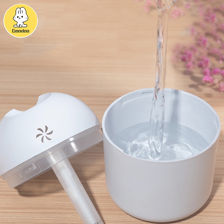 220ml Alat Penyemprot Udara Portabel / Humidifier Lampu Malam Usb / Pembersih Udara -Doo