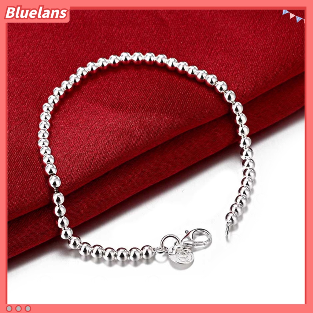 Bluelans Bracelet Silver Plated Pretty Women Hand Chain with Lobster Clasp