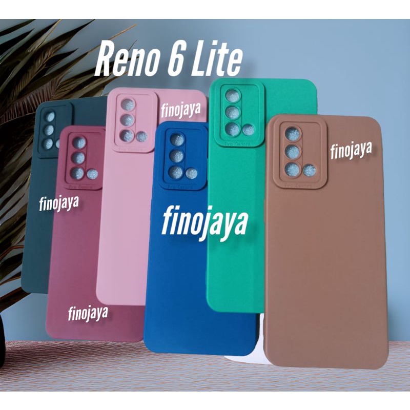 Case Macaron Reno 6 Lite Silikon Casing Selicon Softcase Pelindung Pro Camera