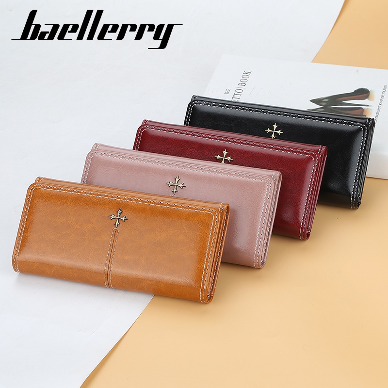 BAELLERRY N1826 Dompet Wanita Panjang Bahan Kulit PU Leather Premium WATCHKITE WKOS