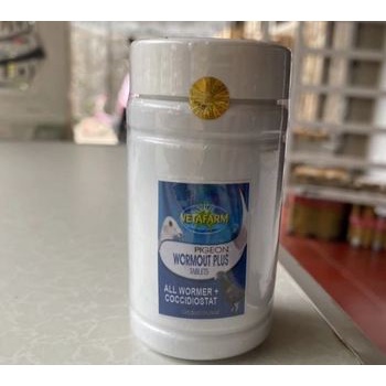 WORMOUT PLUS VETAFARM OBAT CACING BURUNG MERPATI BALAP KOLONG TINGGI