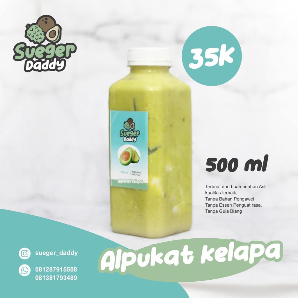 

Jus Alpukat kelapa 500ml - Sueger Daddy