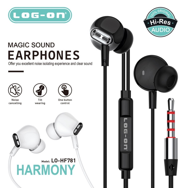 HEADSET - HF - HANDSFREE LOG ON HARMONY LO-HF781 MAGIC SOUBD EARPHONE