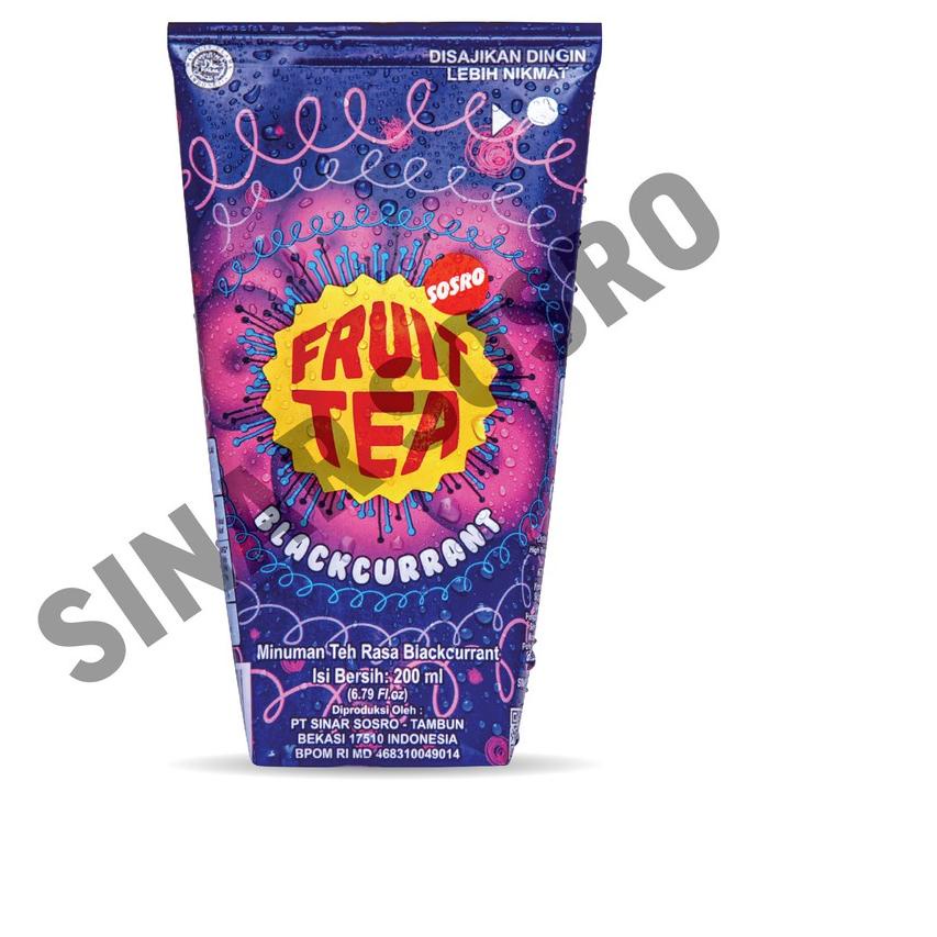 

SALE✅Fruit Tea Sosro BlackCurrant Genggam 200 ml isi 24 pcs|RA2