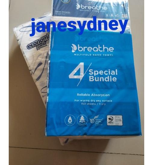 (PROMO MWB82) Kris Economic Pack Multifold Towel ISI 150 Sheets Tissue Kitchen Tisu Dapur 150 Lembar