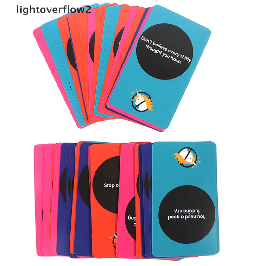 (lightoverflow2) Mainan Board Game Kartu Tarot Bahasa Inggris