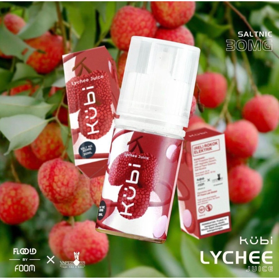 LIQUID FOOM KUBI LYCHEE SALT NIC - FOOM KUBI LYCHEE JUICE - 30ML