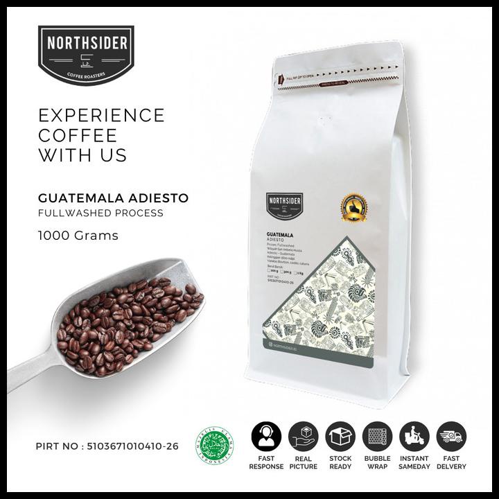 

Biji Kopi Arabika Guatemala Adiesto Washed - 1Kg Northsider Coffee