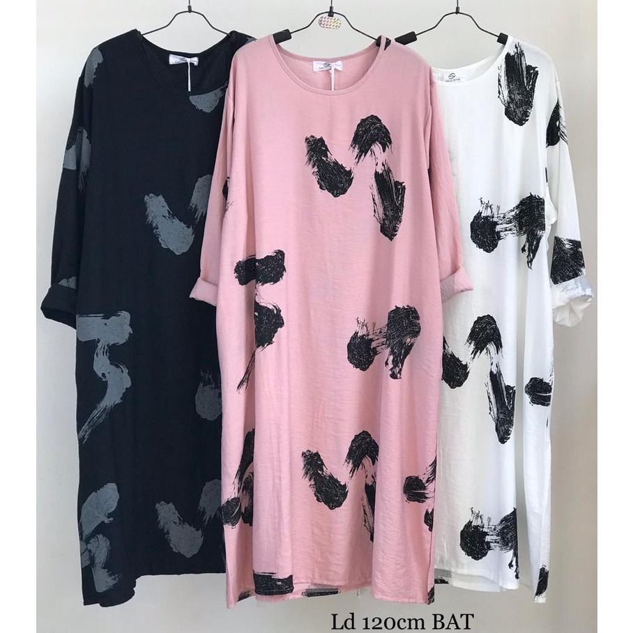 LONG TUNIK MOTIF UNIK IMPORT BAT