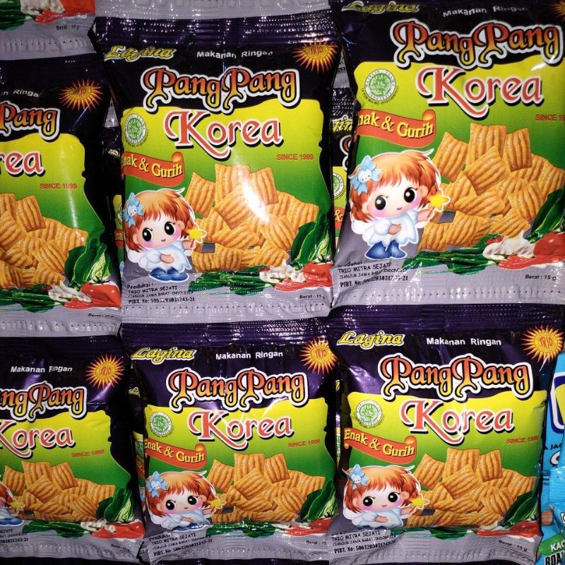 Pang Pang Korea Snack 2 Renceng isi 20 pcs