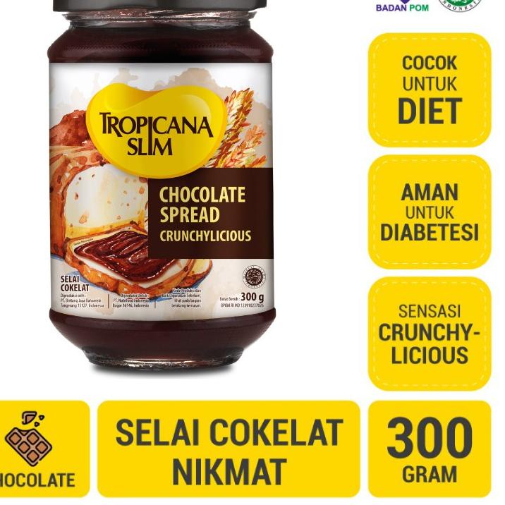 

KODEKk9K4--Tropicana Slim Chocolate Spread / Selai Coklat 300gr DIET