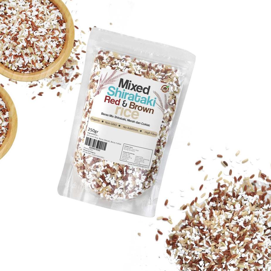 

GRATIS ONGKIR✅House Of Organix Mixed Shirataki , Red And Brown Rice 250 Gr|RA9