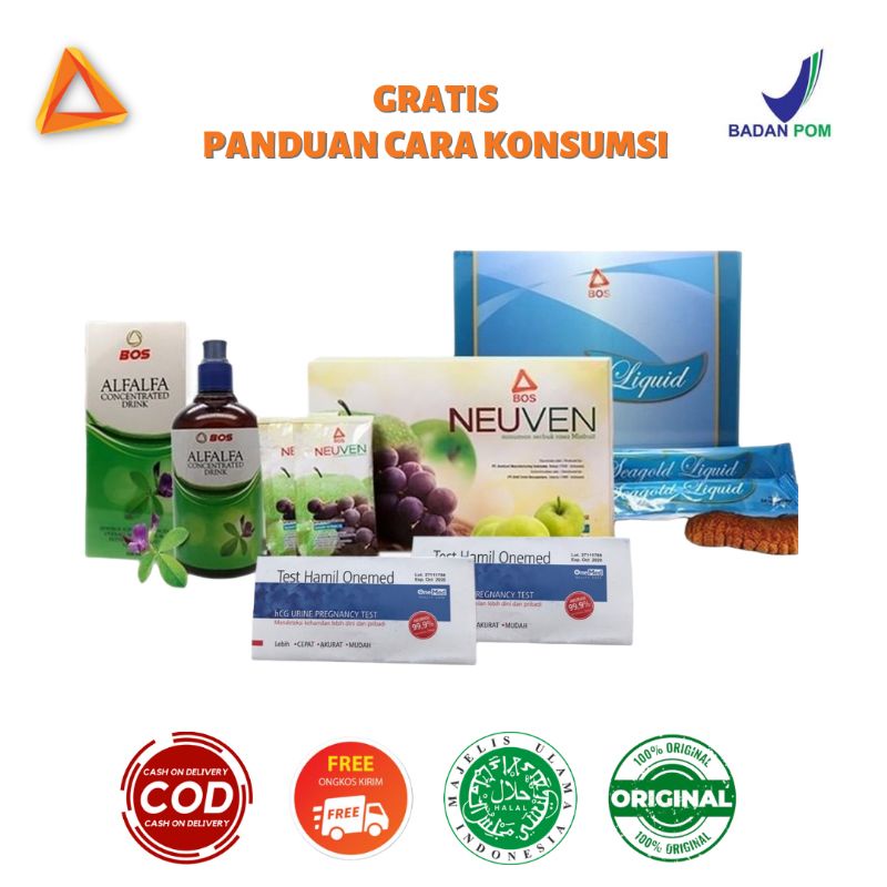 Herbal Bee Neuven, Alfalfa & Seagold Bundling 3 Item Paket Promil 100% Original