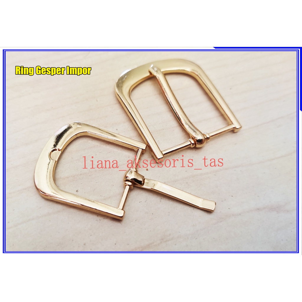-AKSESORIS TAS RING JALAN GESPER JARUM TAS IMPORT RING TUSUK WARNA GOLD